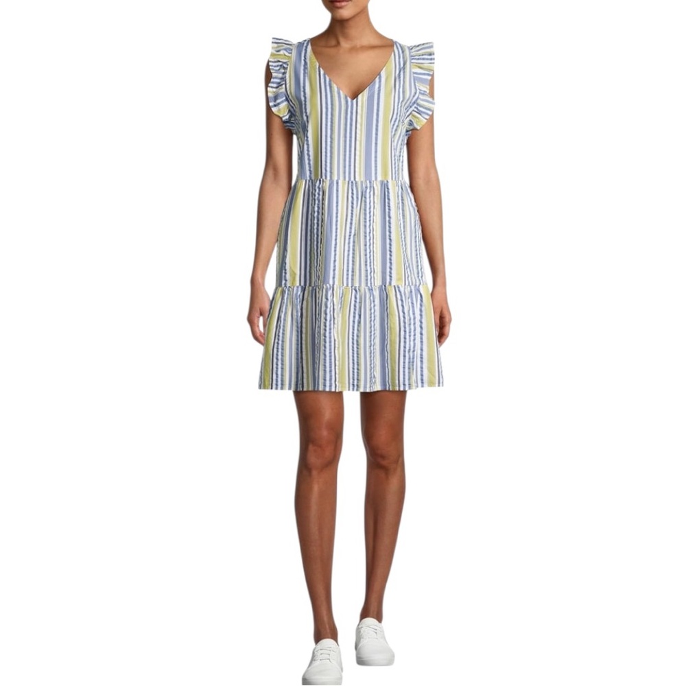 Time and Tru Women's Flutter Sleeve Dress New